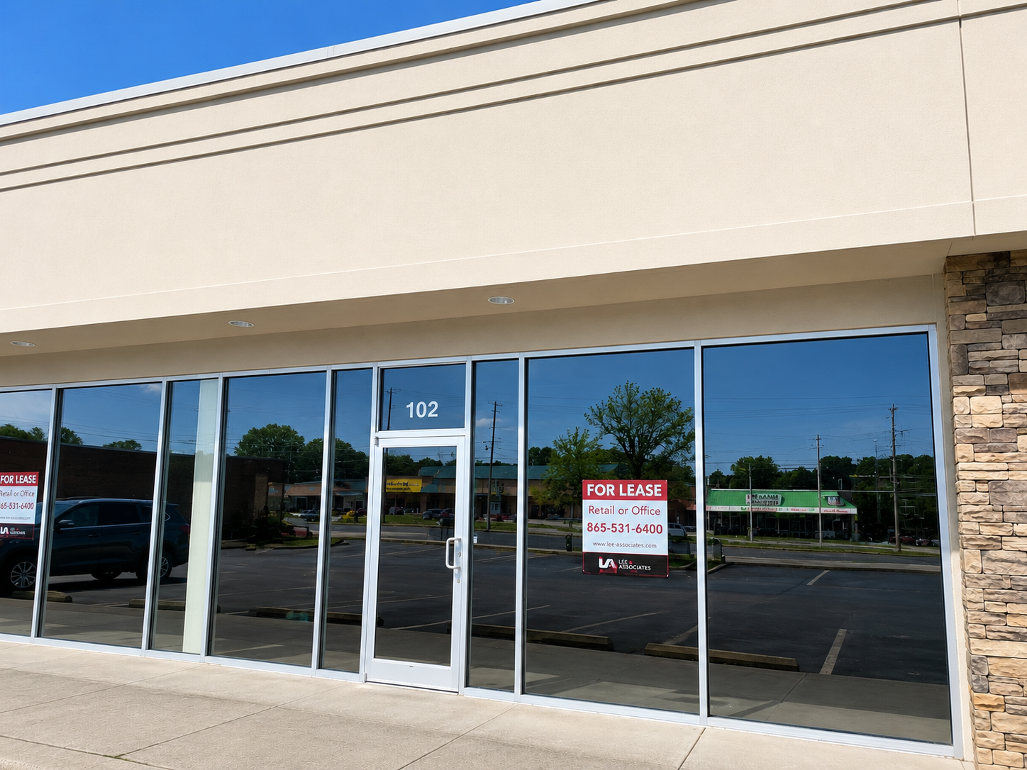 After commercial exterior cleaning
