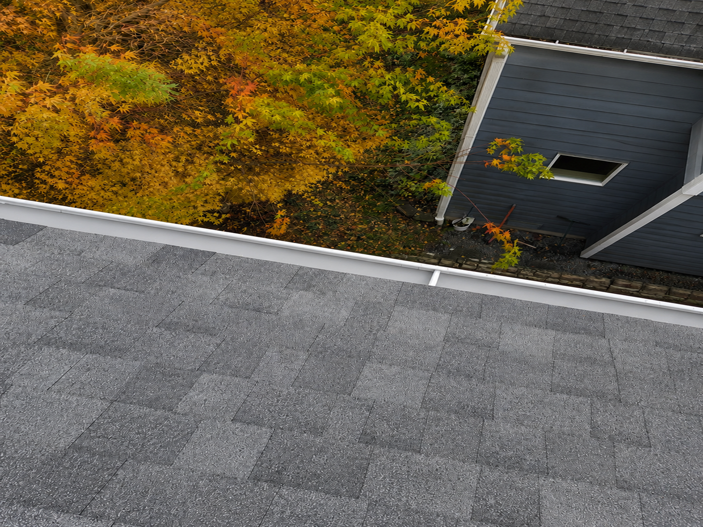 After gutter cleaning
