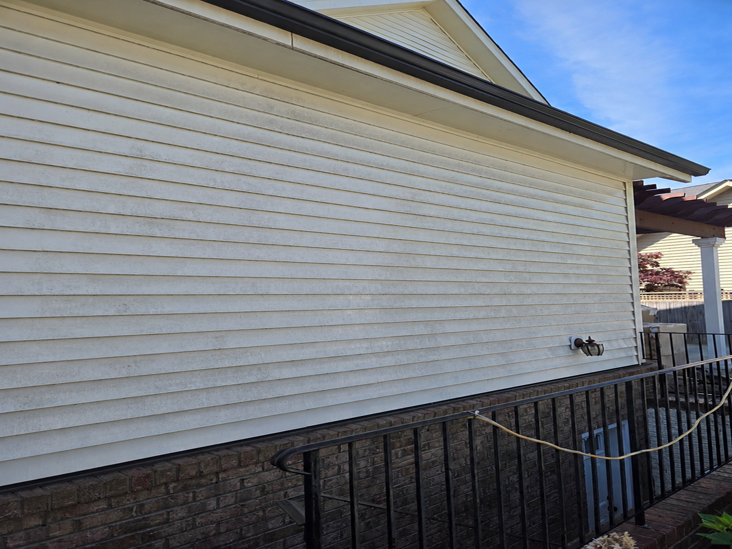 Before house washing service